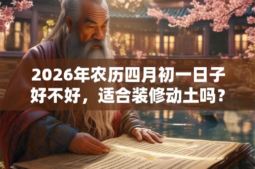 2026年农历四月初一日子好不好,适合装修动土吗? 2026年农历四月初一日子好不好,适合装修动土吗?