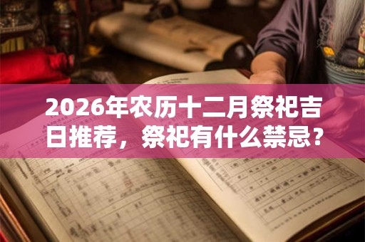 2026年农历十二月祭祀吉日推荐,祭祀有什么禁忌? 2026年农历十二月祭祀吉日推荐,祭祀有什么禁忌?