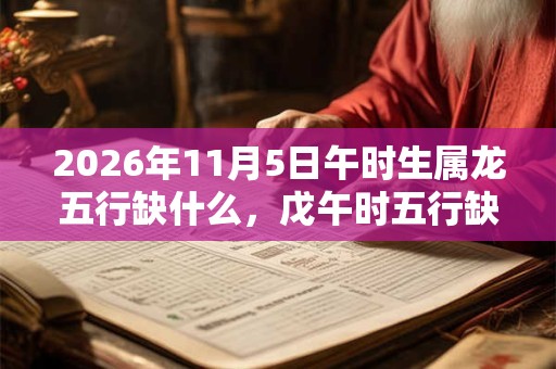 2026年11月5日午时生属龙五行缺什么，戊午时五行缺什么