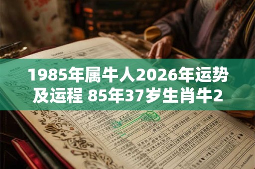 1985年属牛人2026年运势及运程 85年37岁生肖牛2026年每月运势 1985年属牛人2026年运势及运程 85年37岁生肖牛2026年每月运势