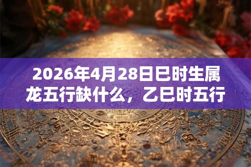 2026年4月28日巳时生属龙五行缺什么,乙巳时五行缺什么 2026年4月28日巳时生属龙五行缺什么,乙巳时五行缺什么