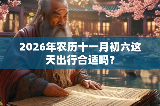 2026年农历十一月初六这天出行合适吗? 2026年农历十一月初六这天出行合适吗?