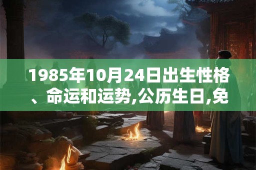 1985年10月24日出生性格、命运和运势,公历生日,免费算命 1985年10月24日出生性格、命运和运势,公历生日,免费算命