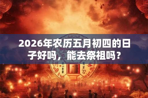 2026年农历五月初四的日子好吗,能去祭祖吗? 2026年农历五月初四的日子好吗,能去祭祖吗?