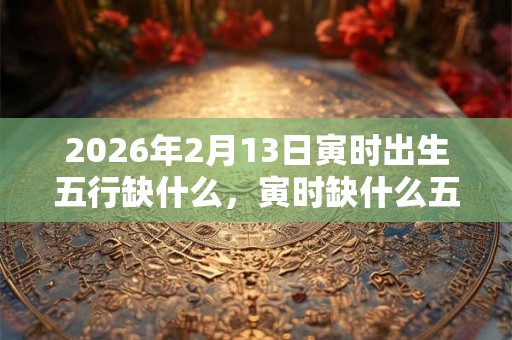 2026年2月13日寅时出生五行缺什么,寅时缺什么五行 2026年2月13日寅时出生五行缺什么,寅时缺什么五行