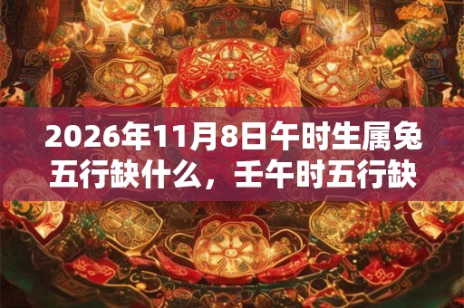 2026年11月8日午时生属兔五行缺什么,壬午时五行缺什么 2026年11月8日午时生属兔五行缺什么,壬午时五行缺什么