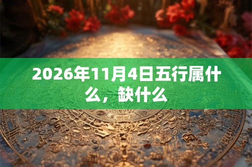 2026年11月4日五行属什么，缺什么