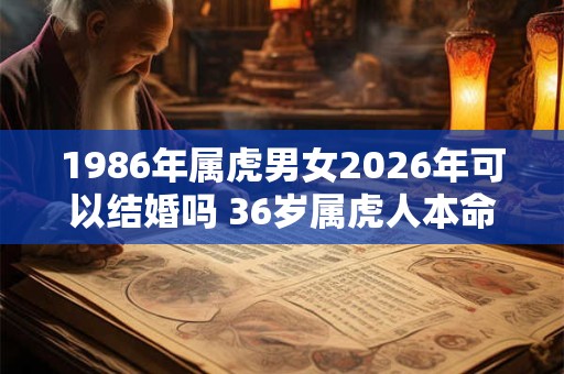 1986年属虎男女2026年可以结婚吗 36岁属虎人本命年结婚要注意什么 1986年属虎男女2026年可以结婚吗 36岁属虎人本命年结婚要注意什么