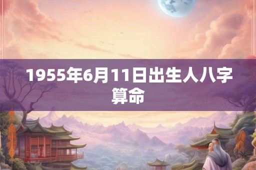 1955年6月11日出生人八字算命 1955年6月11日出生人八字算命