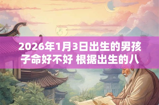 2026年1月3日出生的男孩子命好不好 根据出生的八字取名字