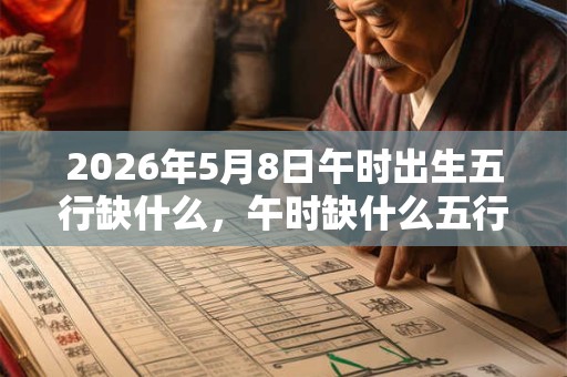 2026年5月8日午时出生五行缺什么,午时缺什么五行 2026年5月8日午时出生五行缺什么,午时缺什么五行