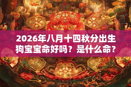 2026年八月十四秋分出生狗宝宝命好吗？是什么命？