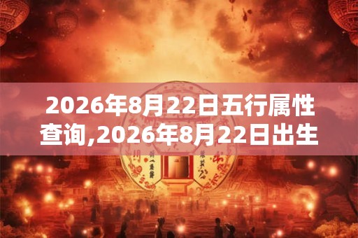 2026年8月22日五行属性查询,2026年8月22日出生五行属什么