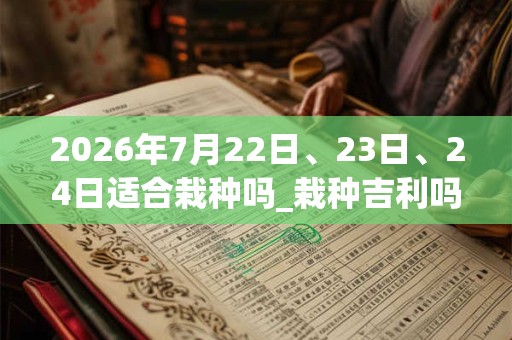 2026年7月22日、23日、24日适合栽种吗_栽种吉利吗 2026年7月22日、23日、24日适合栽种吗_栽种吉利吗