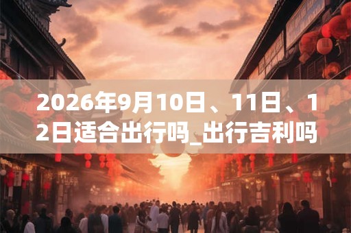 2026年9月10日、11日、12日适合出行吗_出行吉利吗 2026年9月10日、11日、12日适合出行吗_出行吉利吗