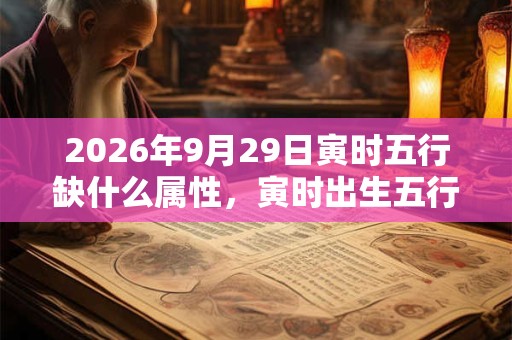 2026年9月29日寅时五行缺什么属性,寅时出生五行缺什么 2026年9月29日寅时五行缺什么属性,寅时出生五行缺什么