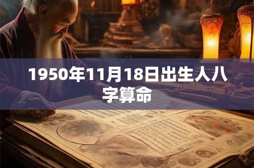 1950年11月18日出生人八字算命