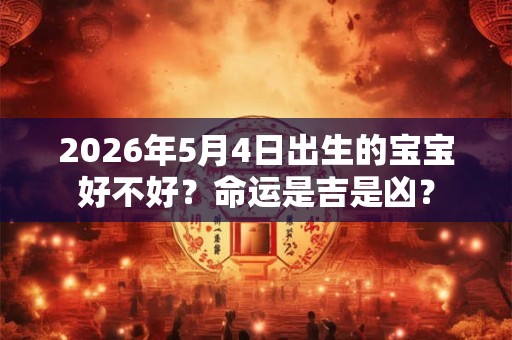 2026年5月4日出生的宝宝好不好？命运是吉是凶？