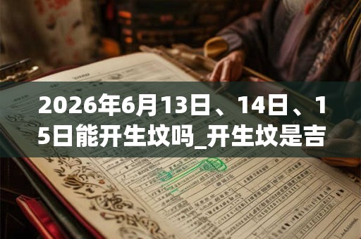 2026年6月13日、14日、15日能开生坟吗_开生坟是吉日吗 2026年6月13日、14日、15日能开生坟吗_开生坟是吉日吗