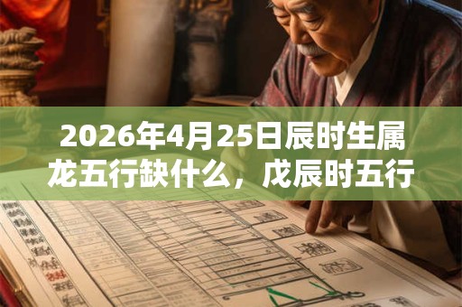 2026年4月25日辰时生属龙五行缺什么,戊辰时五行缺什么 2026年4月25日辰时生属龙五行缺什么,戊辰时五行缺什么