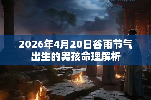 2026年4月20日谷雨节气出生的男孩命理解析 2026年4月20日谷雨节气出生的男孩命理解析