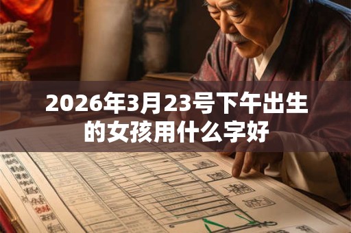 2026年3月23号下午出生的女孩用什么字好 2026年3月23号下午出生的女孩用什么字好