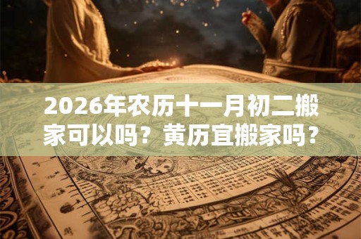 2026年农历十一月初二搬家可以吗?黄历宜搬家吗? 2026年农历十一月初二搬家可以吗?黄历宜搬家吗?