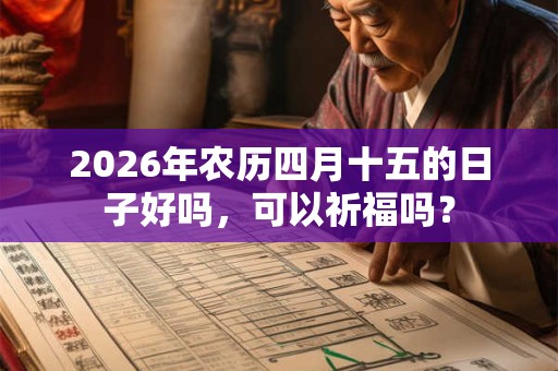 2026年农历四月十五的日子好吗,可以祈福吗? 2026年农历四月十五的日子好吗,可以祈福吗?