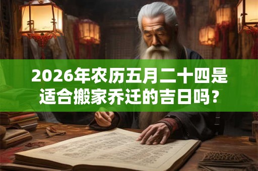 2026年农历五月二十四是适合搬家乔迁的吉日吗? 2026年农历五月二十四是适合搬家乔迁的吉日吗?