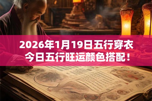 2026年1月19日五行穿衣 今日五行旺运颜色搭配! 2026年1月19日五行穿衣 今日五行旺运颜色搭配!