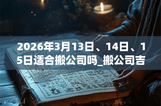 2026年3月13日、14日、15日适合搬公司吗_搬公司吉利吗 2026年3月13日、14日、15日适合搬公司吗_搬公司吉利吗