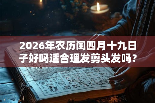 2026年农历闰四月十九日子好吗适合理发剪头发吗? 2026年农历闰四月十九日子好吗适合理发剪头发吗?