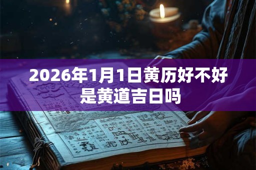 2026年1月1日黄历好不好 是黄道吉日吗