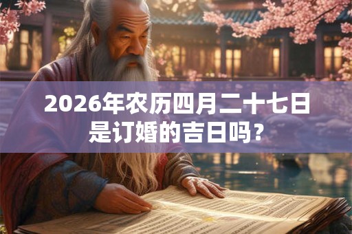 2026年农历四月二十七日是订婚的吉日吗? 2026年农历四月二十七日是订婚的吉日吗?
