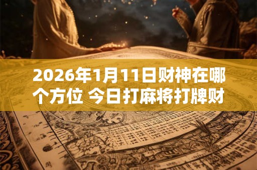 2026年1月11日财神在哪个方位 今日打麻将打牌财运方位! 2026年1月11日财神在哪个方位 今日打麻将打牌财运方位!