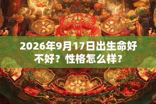 2026年9月17日出生命好不好?性格怎么样? 2026年9月17日出生命好不好?性格怎么样?