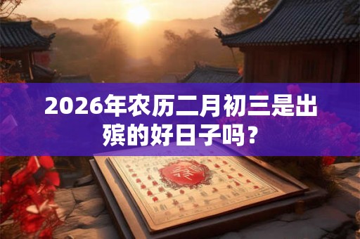 2026年农历二月初三是出殡的好日子吗？