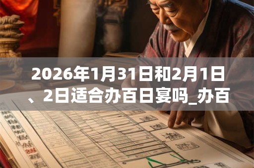 2026年1月31日和2月1日、2日适合办百日宴吗_办百日宴吉利吗 2026年1月31日和2月1日、2日适合办百日宴吗_办百日宴吉利吗