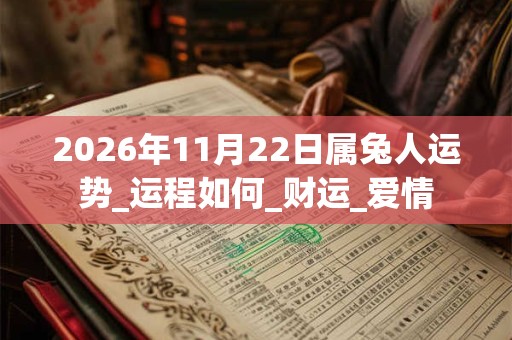 2026年11月22日属兔人运势_运程如何_财运_爱情