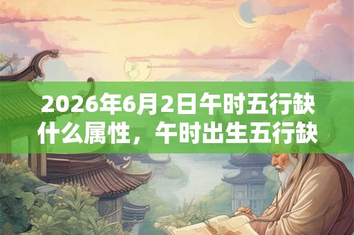 2026年6月2日午时五行缺什么属性,午时出生五行缺什么 2026年6月2日午时五行缺什么属性,午时出生五行缺什么