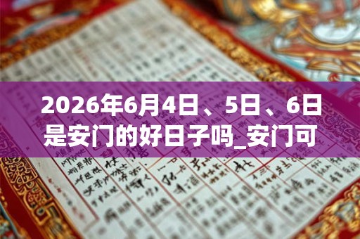 2026年6月4日、5日、6日是安门的好日子吗_安门可以吗 2026年6月4日、5日、6日是安门的好日子吗_安门可以吗