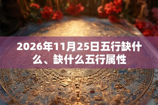 2026年11月25日五行缺什么、缺什么五行属性 2026年11月25日五行缺什么、缺什么五行属性