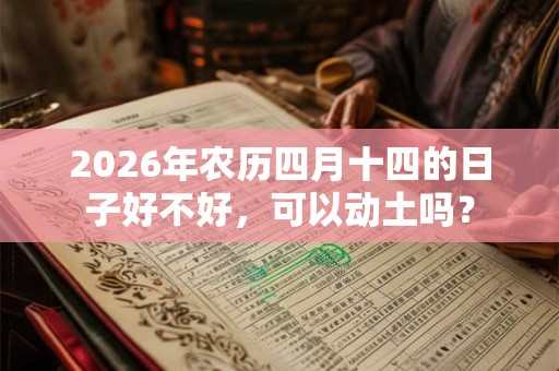 2026年农历四月十四的日子好不好，可以动土吗？