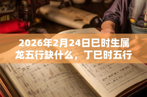 2026年2月24日巳时生属龙五行缺什么,丁巳时五行缺什么 2026年2月24日巳时生属龙五行缺什么,丁巳时五行缺什么