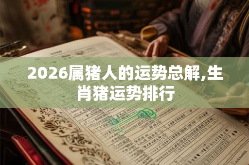 2026属猪人的运势总解,生肖猪运势排行 2026属猪人的运势总解,生肖猪运势排行