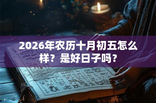 2026年农历十月初五怎么样？是好日子吗？