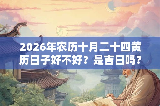 2026年农历十月二十四黄历日子好不好？是吉日吗？