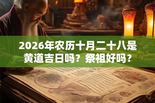 2026年农历十月二十八是黄道吉日吗？祭祖好吗？