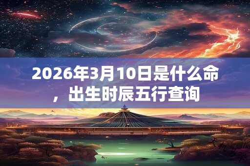 2026年3月10日是什么命,出生时辰五行查询 2026年3月10日是什么命,出生时辰五行查询