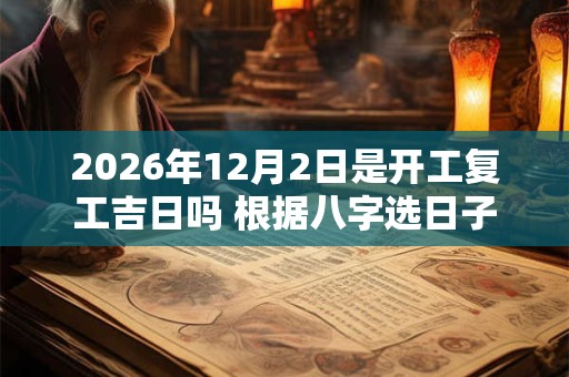 2026年12月2日是开工复工吉日吗 根据八字选日子